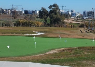 Así avanza la obra de la Loma, nuevo campo de golf de nueve hoyos en la Carretera de Trassierra