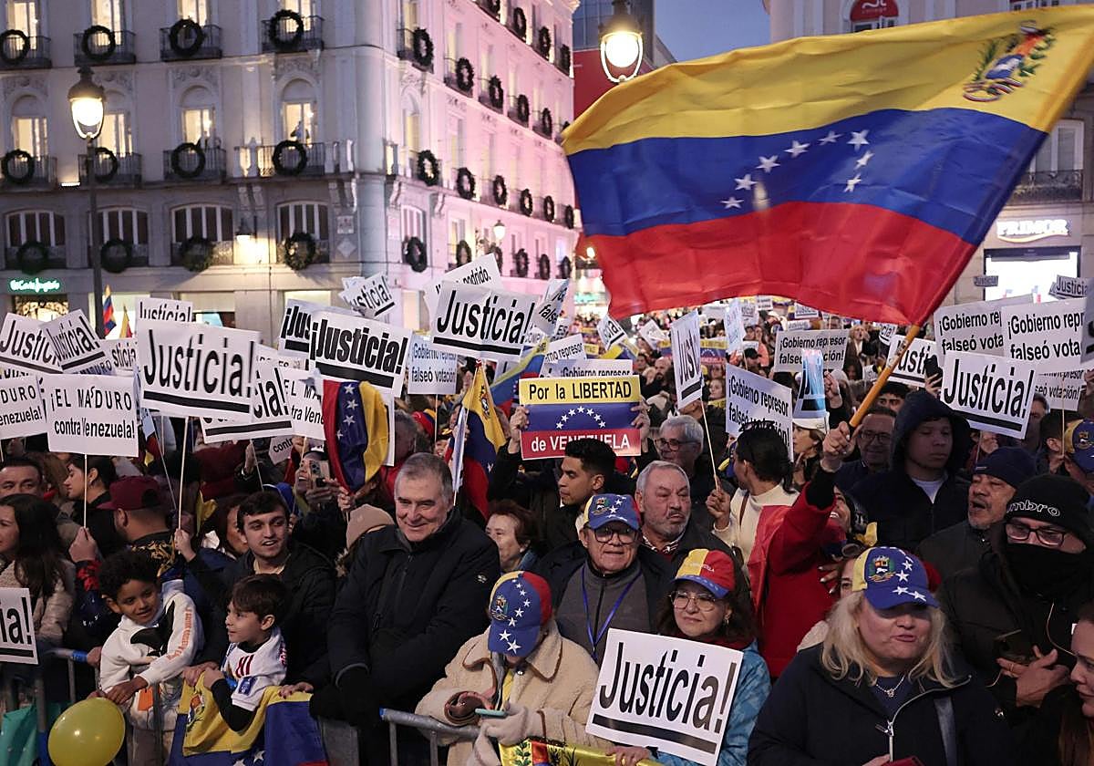 Miles de Venezolanos se dieron cita en la concentración celebrada en Madrid y en otras capitales españolas