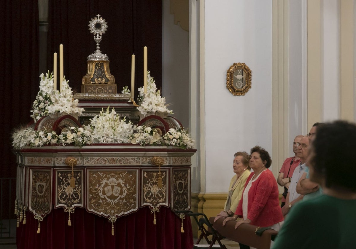 El paso de los guadamecíes, en la procesión del Corpus de San Andrés