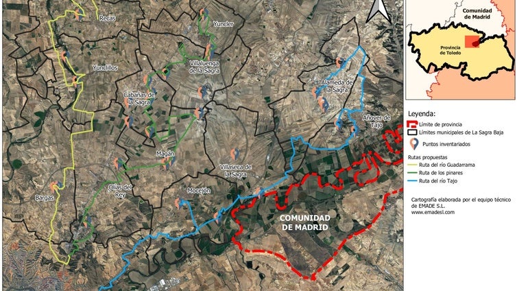 La comarca de La Sagra elabora un corredor verde y turístico entre Toledo y Madrid