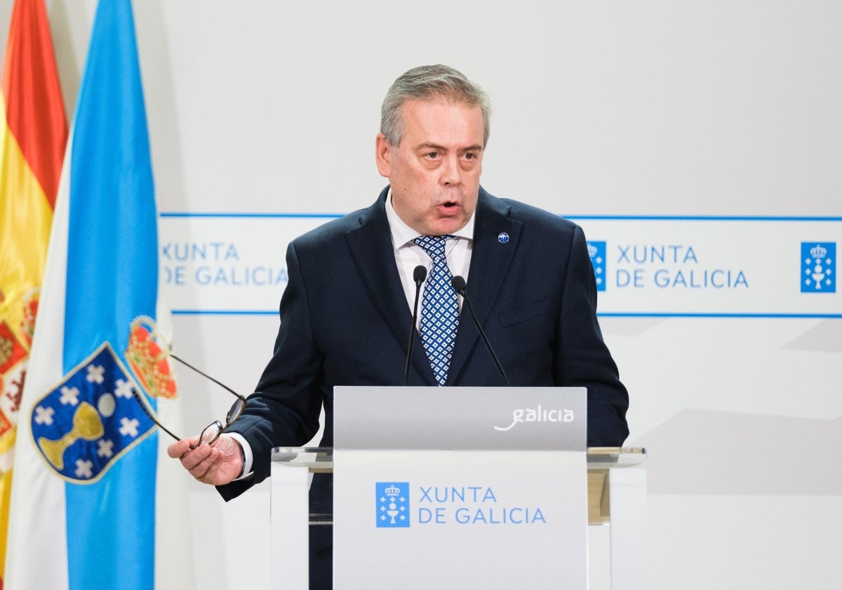 El conselleiro este lunes en la Xunta