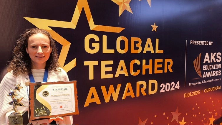 Una profesora del IES 'Consaburum' de Consuegra, premiada con el Global Teacher Award