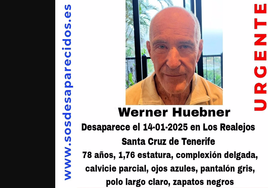 Activada la búsqueda de Werner Huebner, de 78 años, desaparecido en Los Realejos (Tenerife)