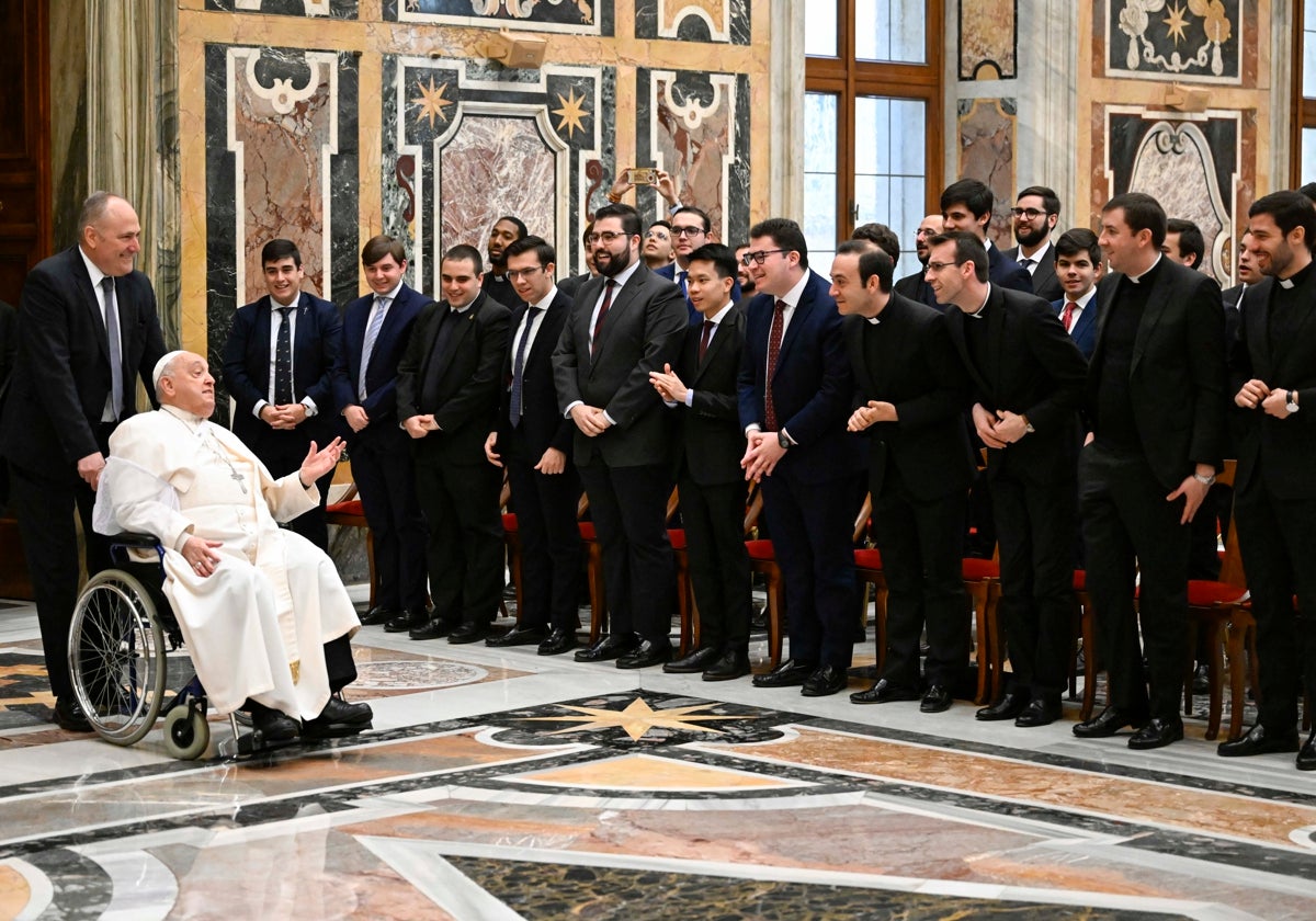 El Papal, con los seminaristas cordobeses