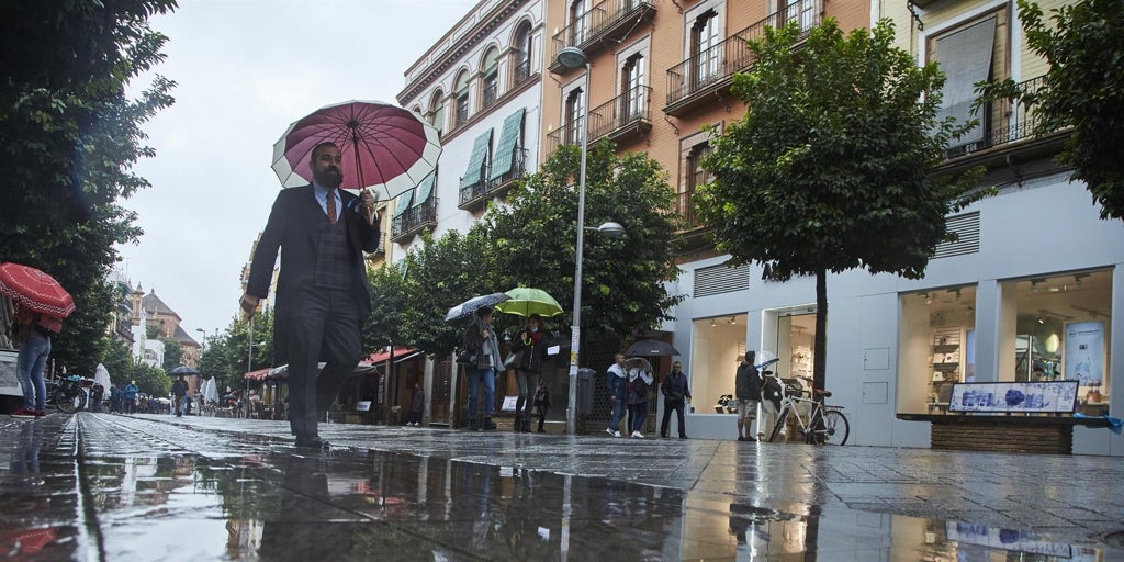 Dos borrascas traerán lluvia a Andalucía casi toda la semana y temperaturas más altas