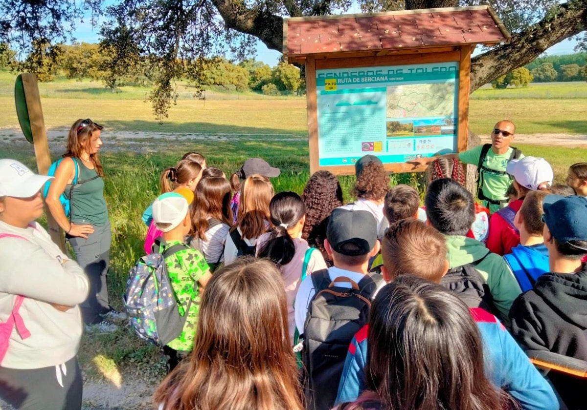 Actividad de senderismo para escolares