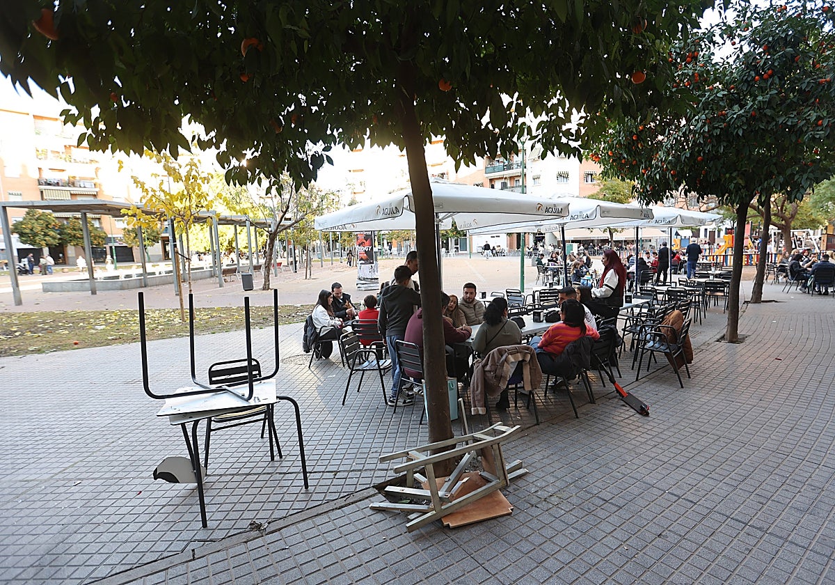 Plaza del Moreal, en la que se produjeron los altercados