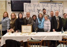 Jesús Hijosa, alcalde de Villaseca, I Premio Marcelino Moronta de Anpte