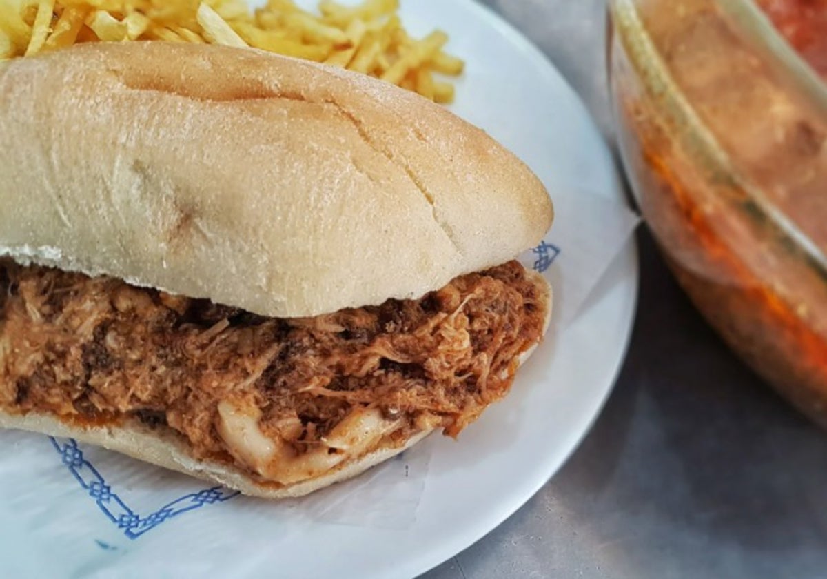 Un montadito de pringá