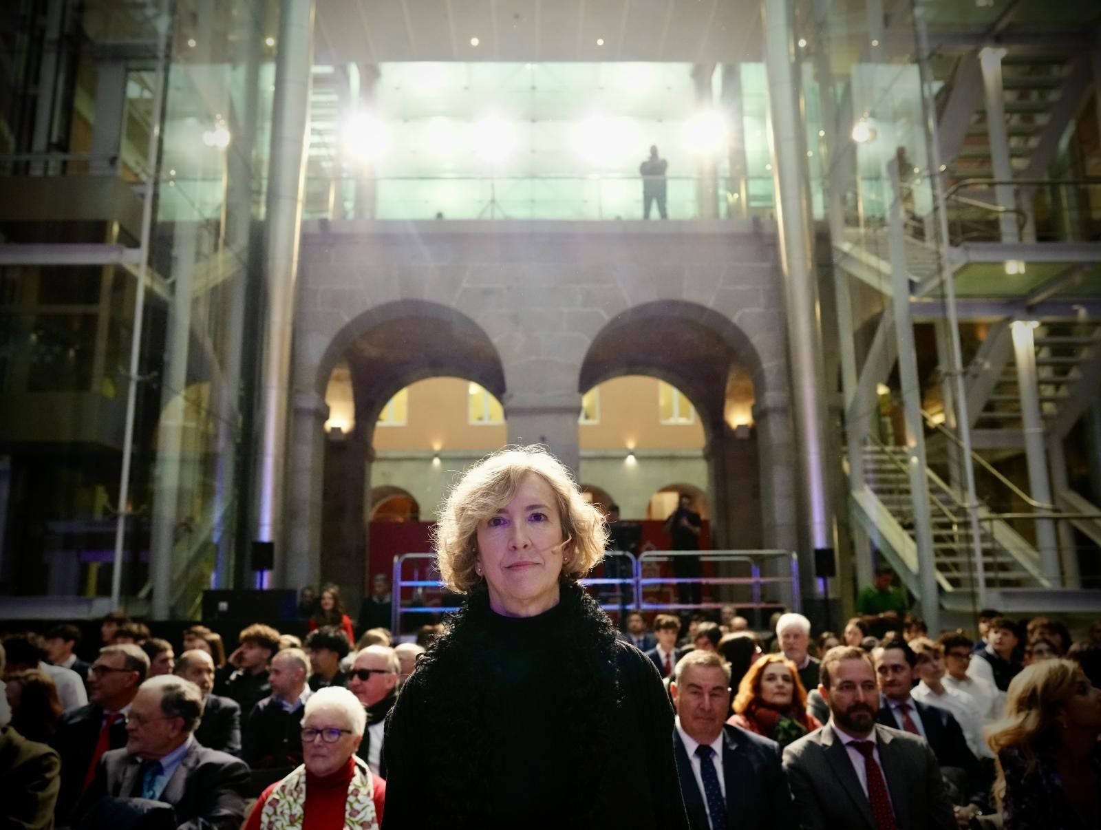 La viuda de Gregorio Ordóñez, Ana Iríbar, durante la presentación del documental