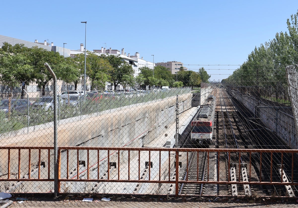 Ubicación en la que irá el apeadero de la avenida de la Igualdad