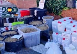 Siete detenidos por un laboratorio clandestino de cocaína en una nave de Albacete