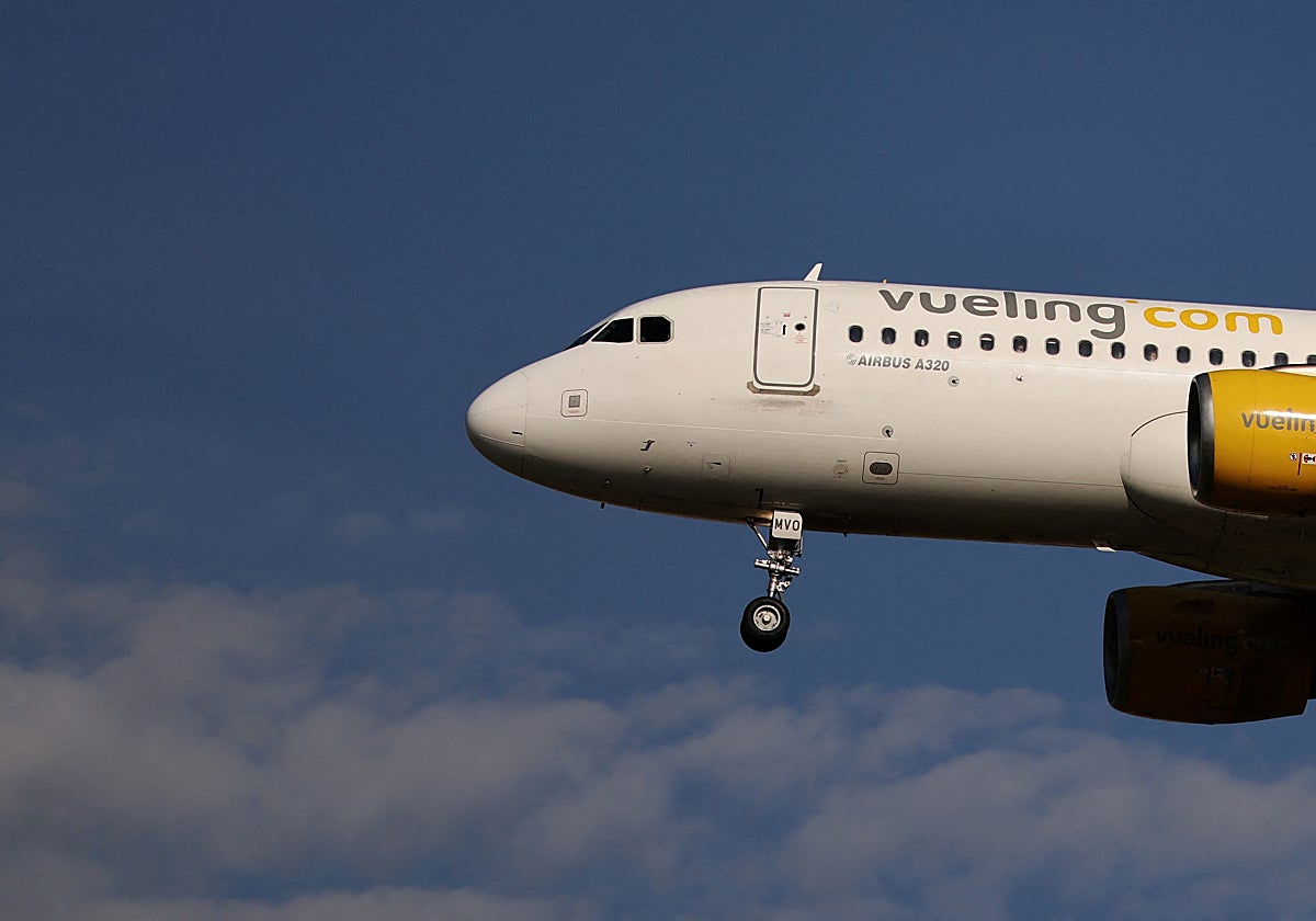 Aeronave de la compañía Vueling, integrada en el grupo IAG