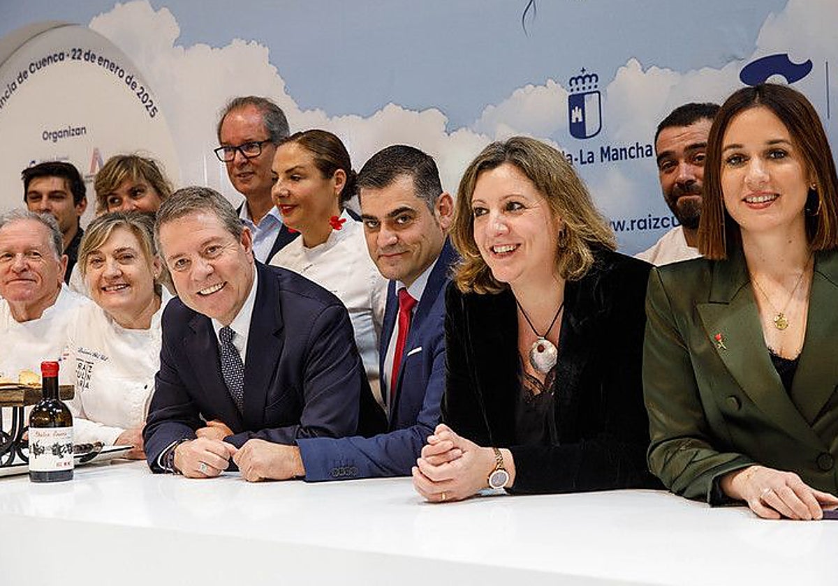 Page en la inauguración del stand de Castilla-La Mancha