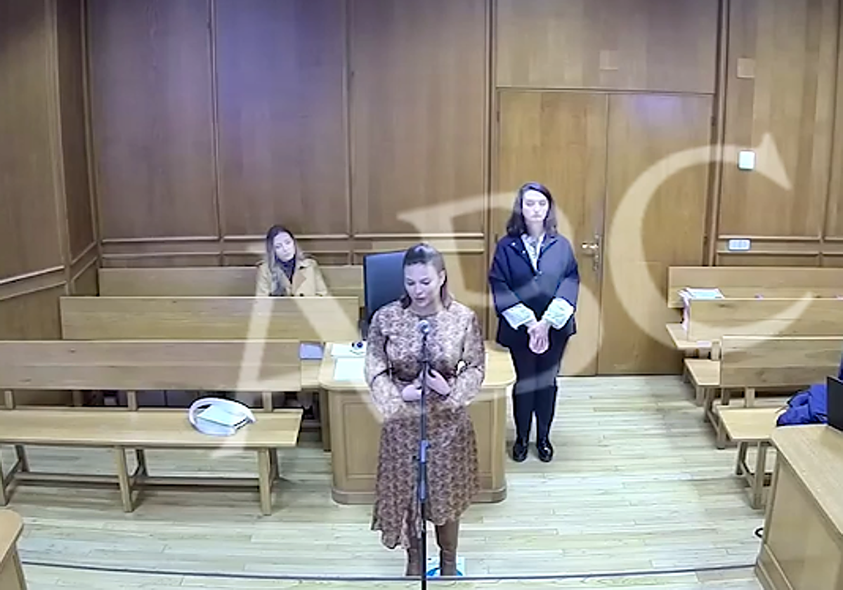 Elisa Mouliaá, en el juzgado