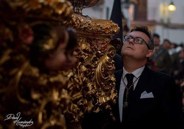 David Pulido, capataz del Cristo de San Álvaro para el Vía Crucis de las Cofradías