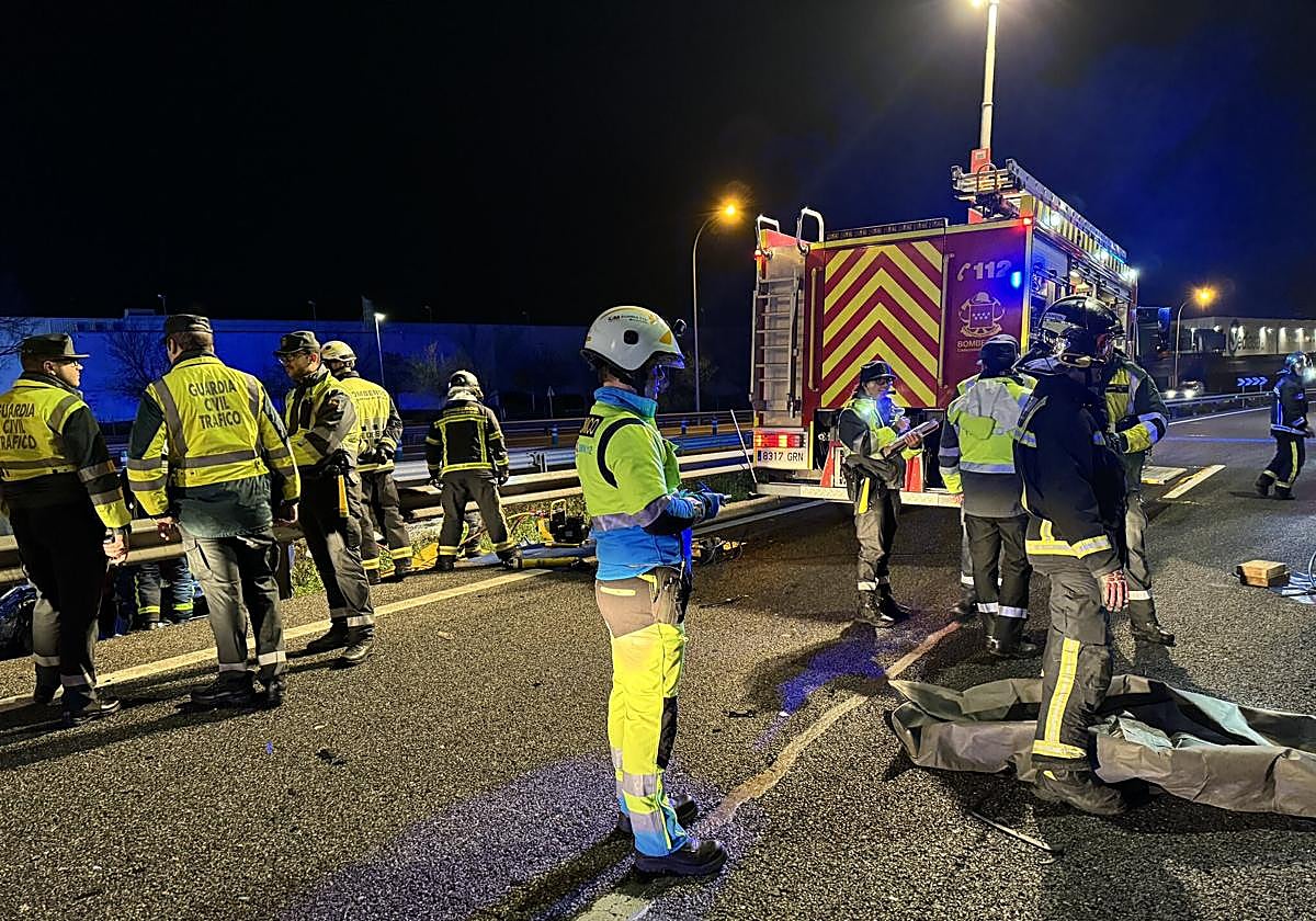 Imagen de un accidente de tráfico.