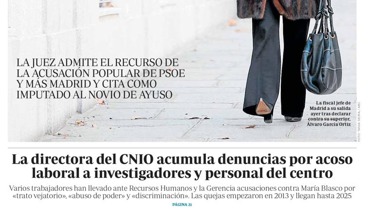 Así desveló ABC las irregularidades del CNIO que han provocado la caída de sus directores