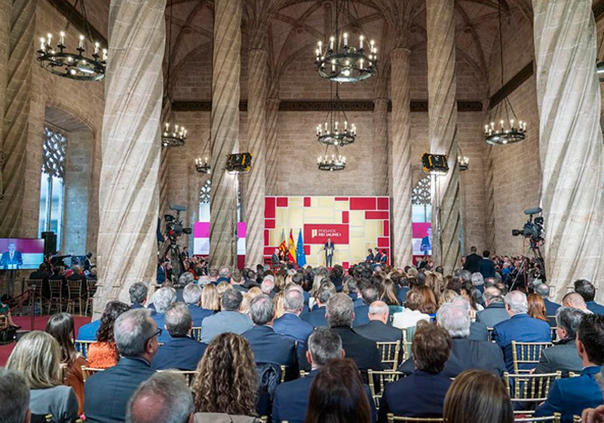 Imagen de archivo de la entrega de Premios Jaume en Valencia