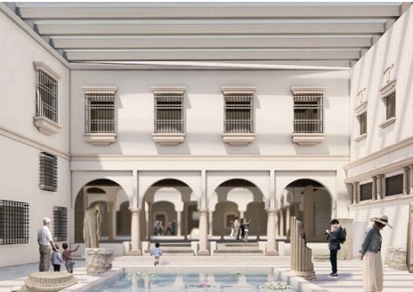Imagen secundaria 1 - Fernando Pardo Calvo fue el arquitecto elegido en noviembre de 2022 para diseñar la rehabilitación del palacete del siglo XV que da cobijo desde 1962 al Museo Arqueológico de Córdoba. todo un especilaista en la materia con actuaciones en numerosos museos españoles e internacionales, arqueológicos muchos de ellos, donde sobresale el de Egipto, entre otros. Su avance del proyecto (en las imágenes) respeta la integridad del edificio y busca su funcionalidad moderna sin perder de vista el valor arqueológico que esconde.