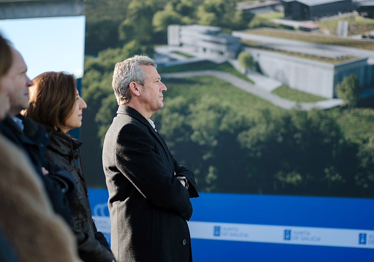 Alfonso Rueda y Ángeles Vázquez este miércoles en la presentación