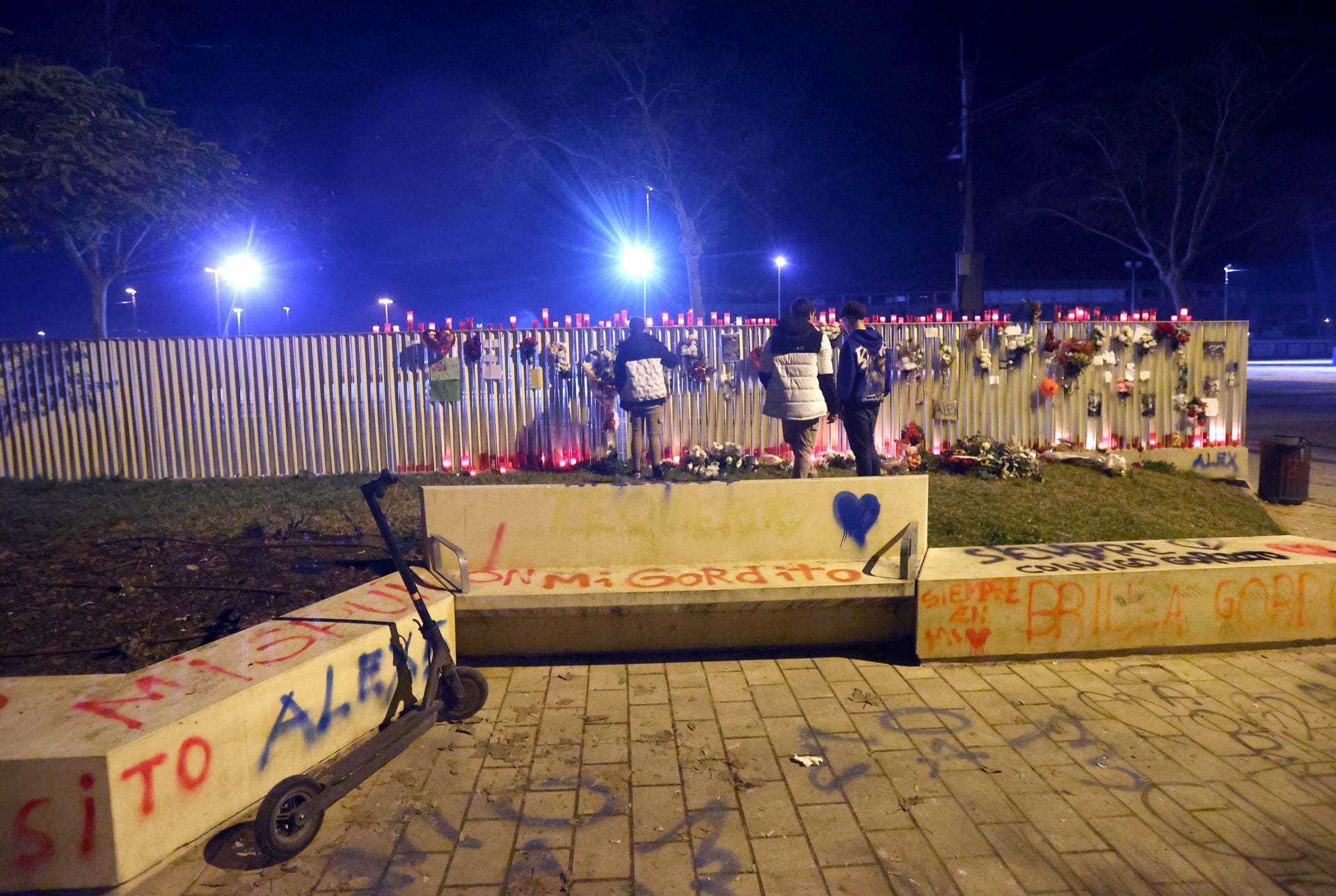 En imágenes, el emotivo recuerdo al joven asesinado en El Arenal