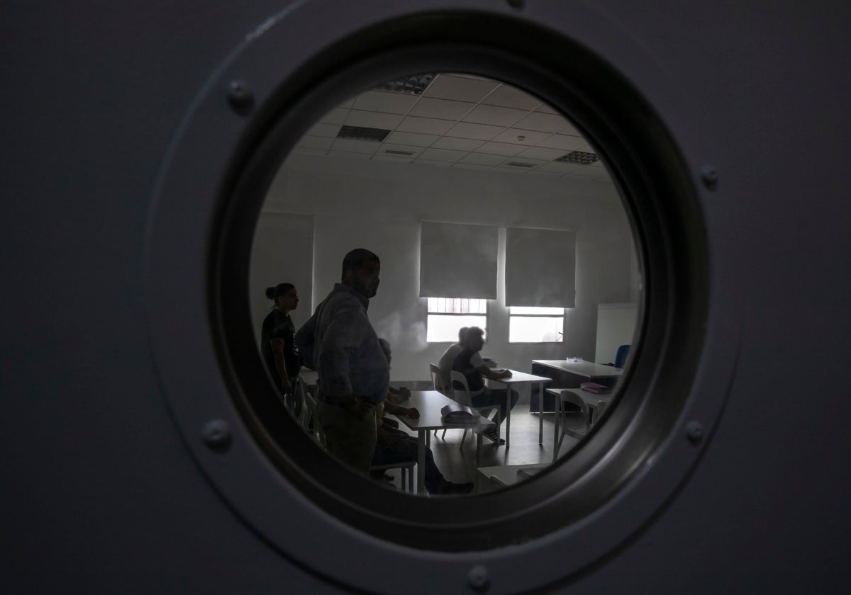 Interior de un aula educacional en un centro de menores de Córdoba