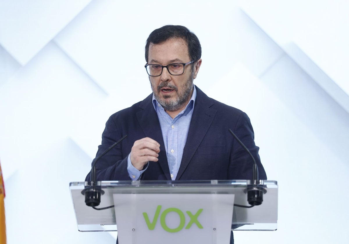 El portavoz nacional de Vox, José Antonio Fúster