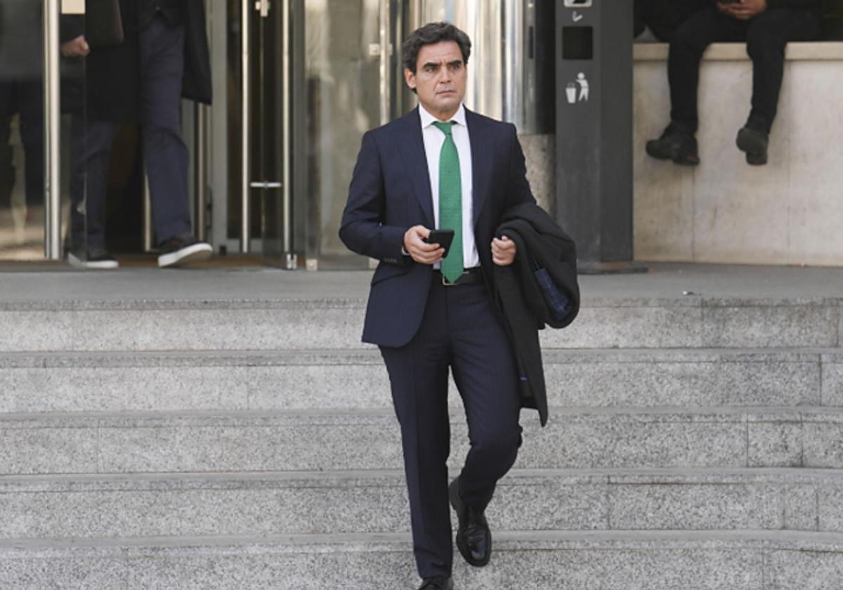 Juan José Güemes, a su salida del juzgado