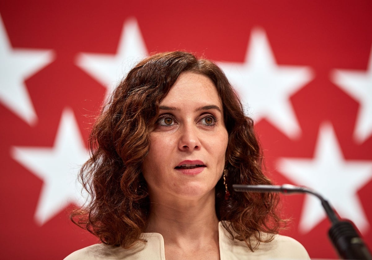 Isabel Díaz Ayuso, presidenta regional madrileña