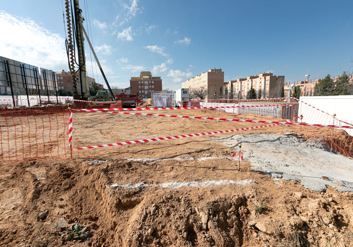 Obras de las viviendas construidas en el Polígono residencial de Toledo