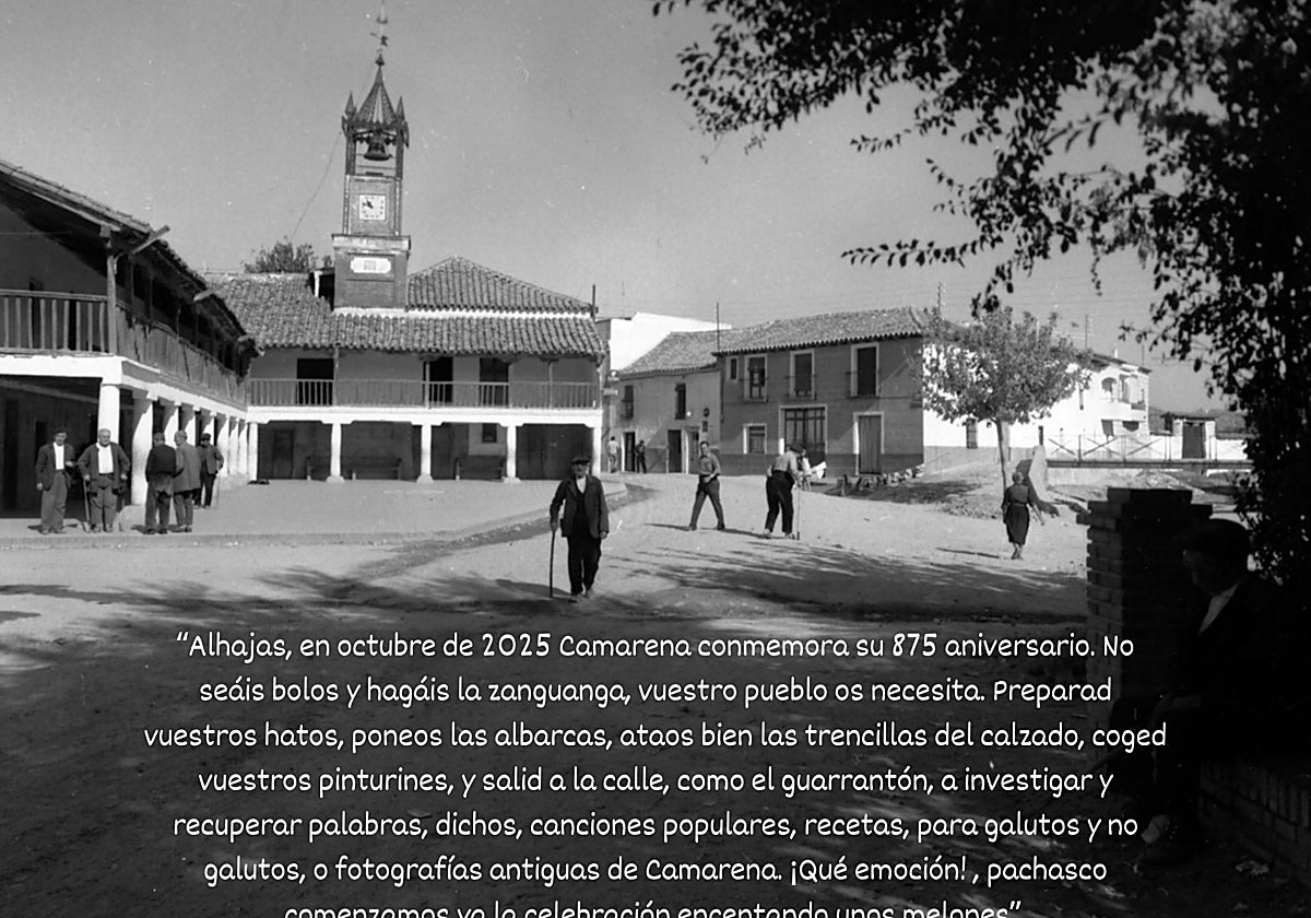 Una de las imágenes del archivo fotográfico con el comunicado del equipo de preparación del aniversario