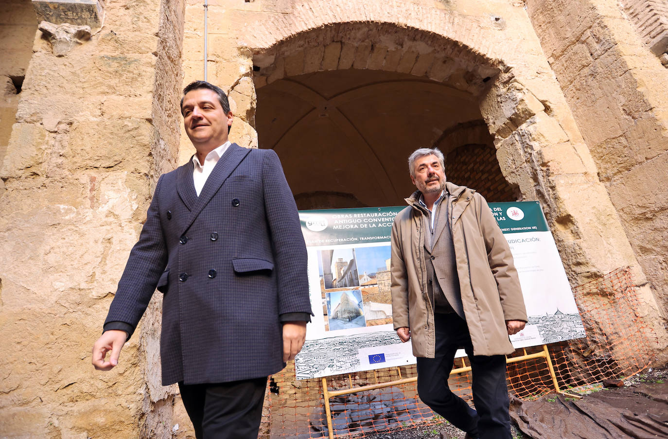 El comienzo de las obras en el convento de Santa Clara de Córdoba, en imágenes