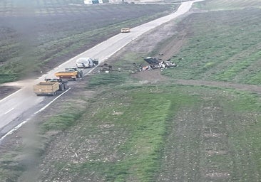 Ocho personas heridas en un accidente entre Baena y Valenzuela tras el vuelco del vehículo en el que viajaban