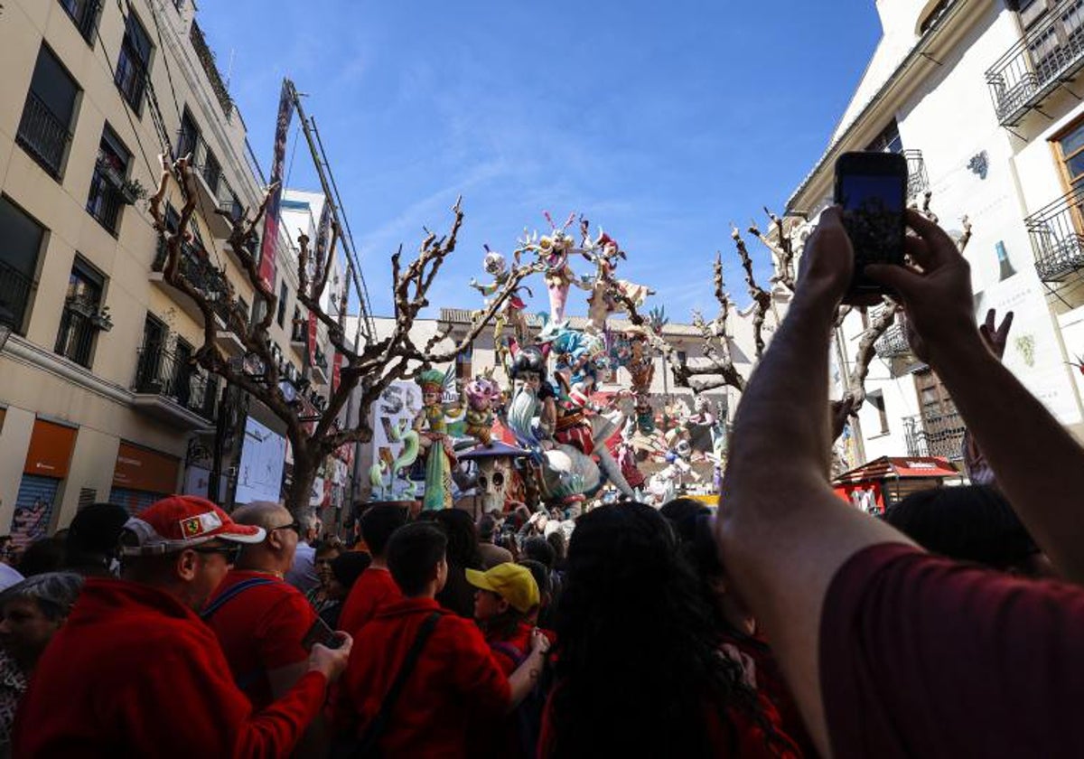 Imagen de archivo de la Falla de Pilar en Valencia