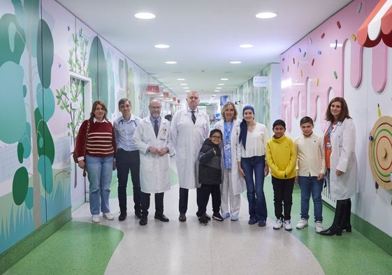 Pacientes, padres y médicos, en el Hospital del Niño Jesús