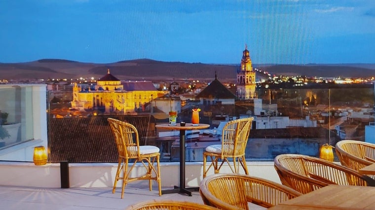 Una de las vistas de su nueva terraza en la ampliación de Duque de Hornachuelos