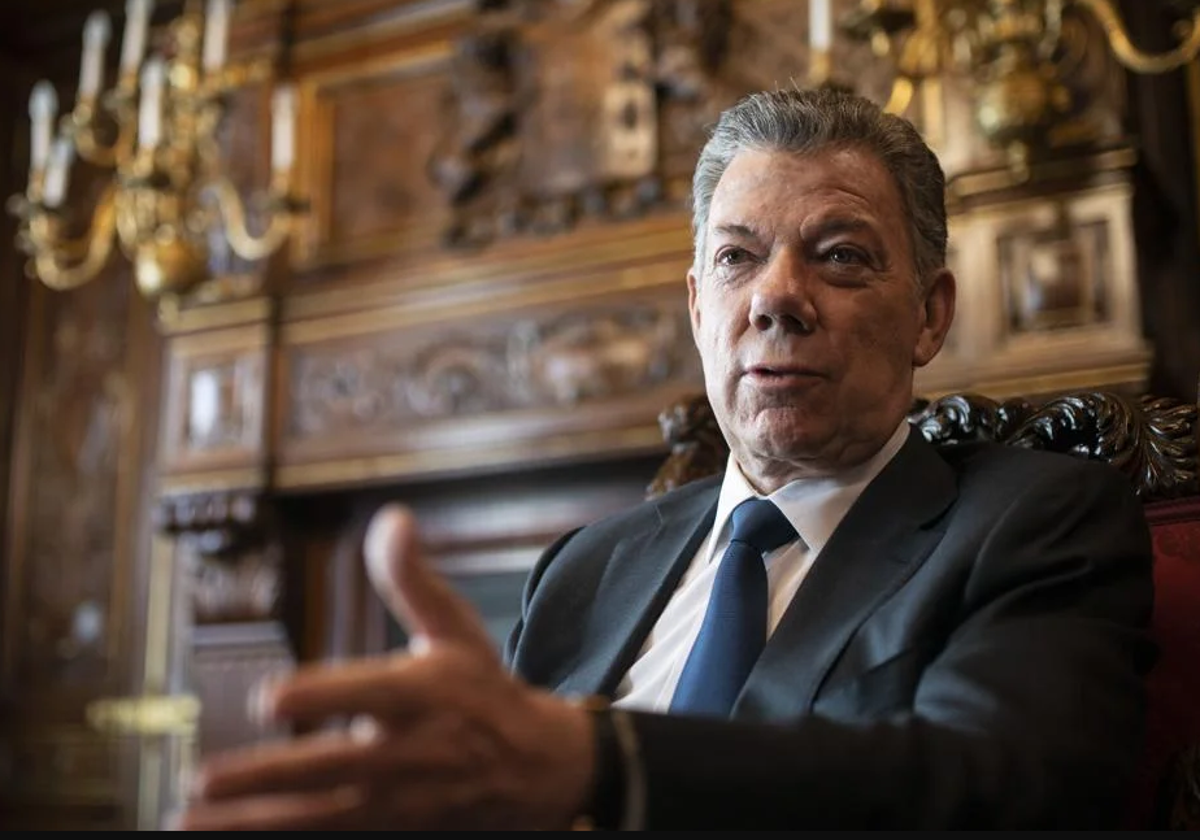 El expresidente Juan Manuel Santos