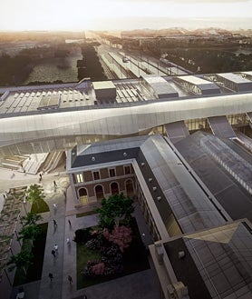 Imagen secundaria 2 - Recreación de la futura estación de Valladolid