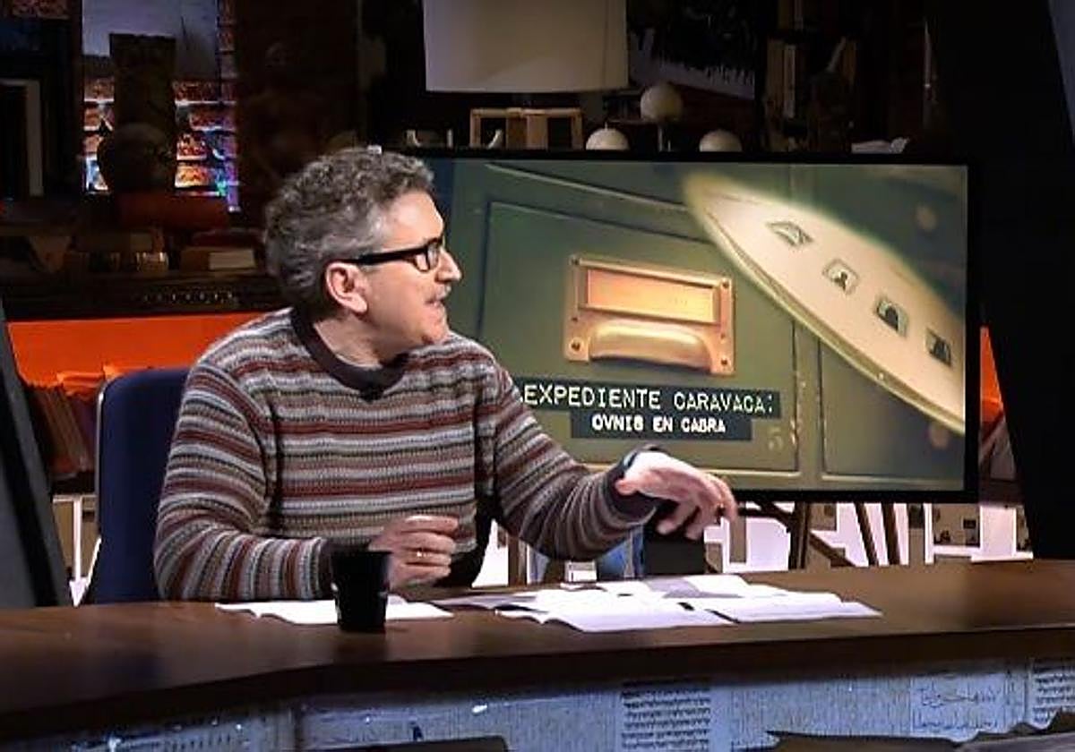 José Antonio Caravaca durante la emisión del programa