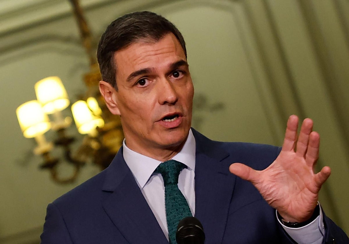El presidente del Gobierno, Pedro Sánchez