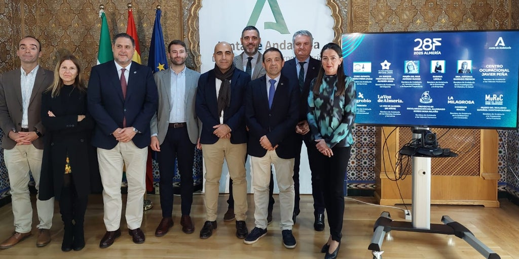 Estos son los galardonados con la 'Bandera de Andalucía' de 2025 en Almería