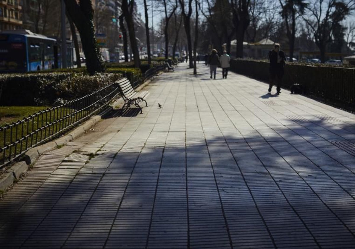 Perspectiva del paseo de Rosales