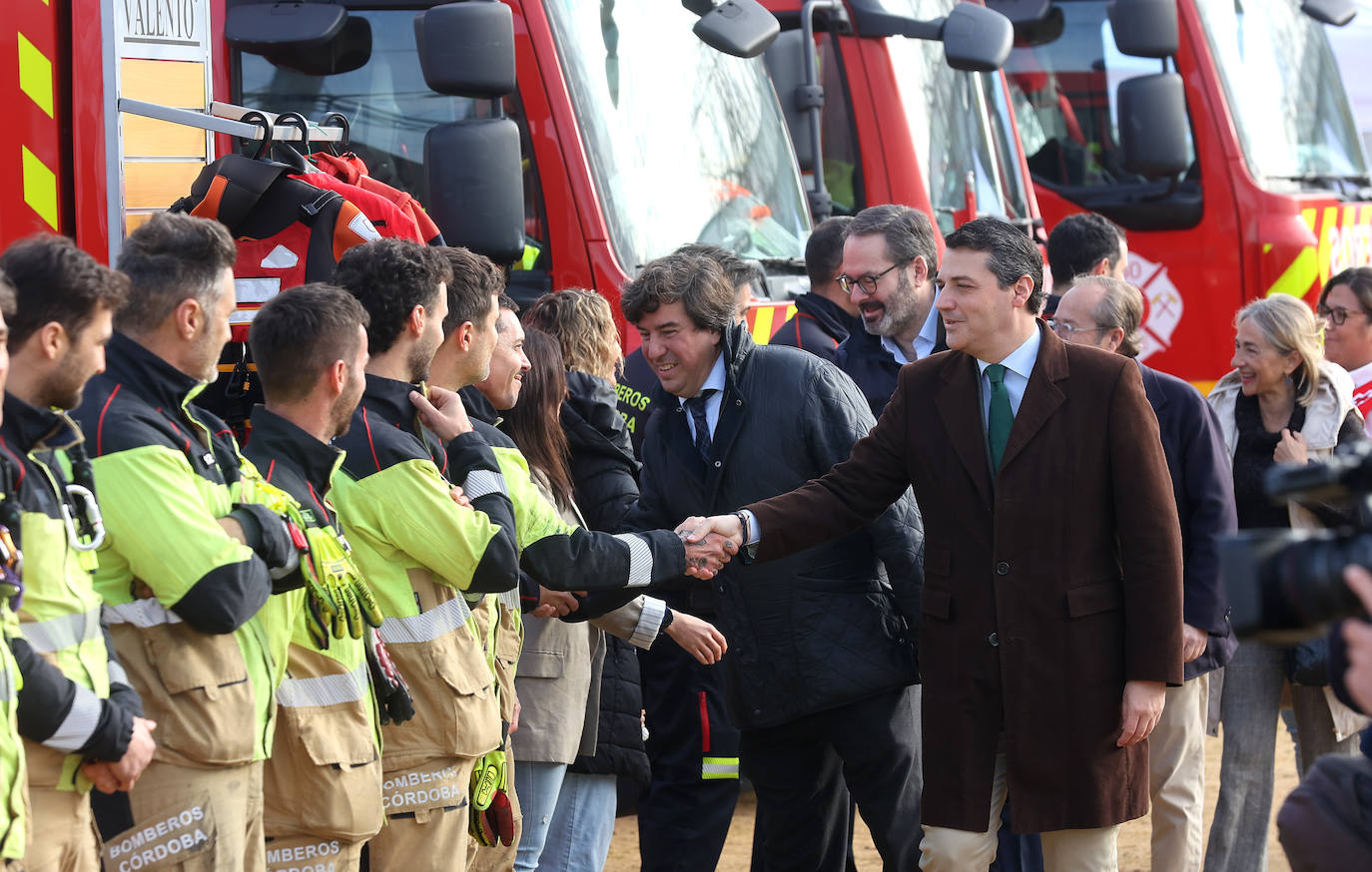 El simulacro de explosión en el recinto ferial de Córdoba, en imágenes