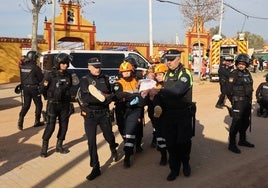 El simulacro de explosión en la Feria de Córdoba, en imágenes