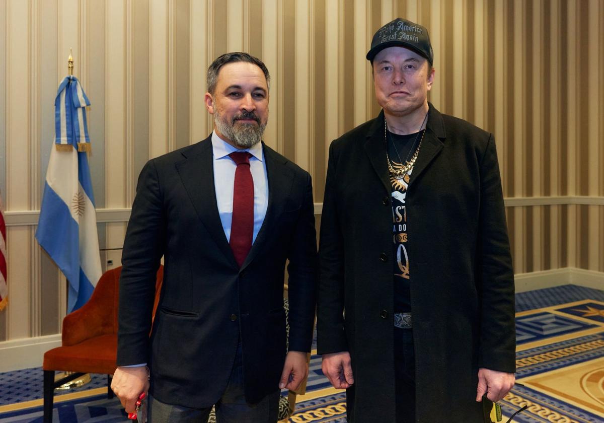 Santiago Abascal y Elon Musk, en Washington