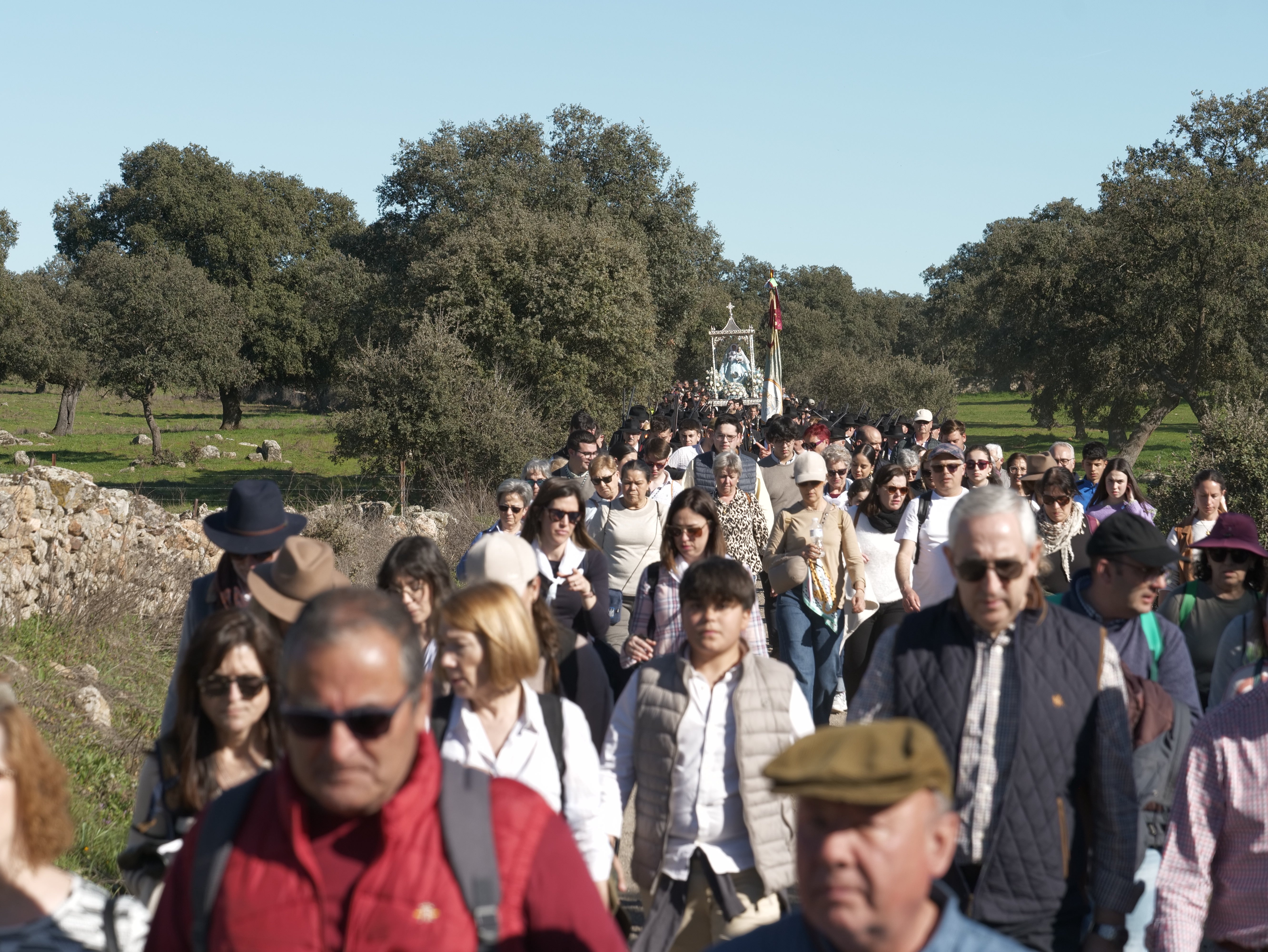 La multitudinaria procesión de la Virgen de Luna en Pozoblanco, en imágenes
