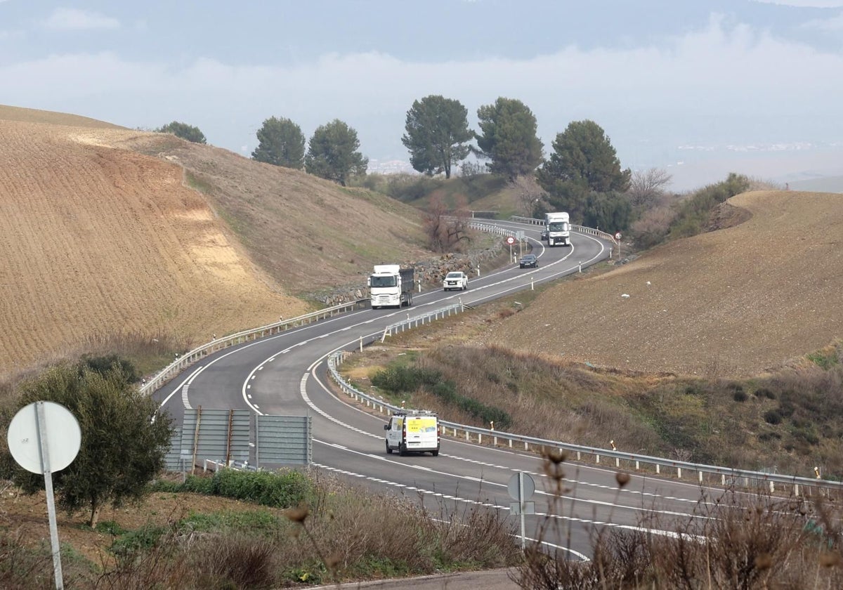Nacional 432 a su paso por la provincia de Córdoba en una imagen reciente