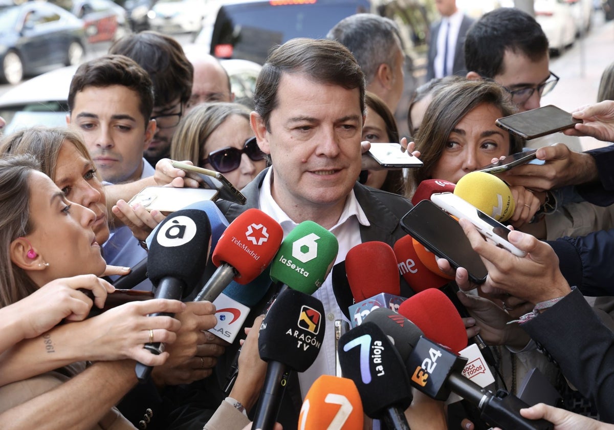 Alfonso Fernández Mañueco, presidente de Castilla y León