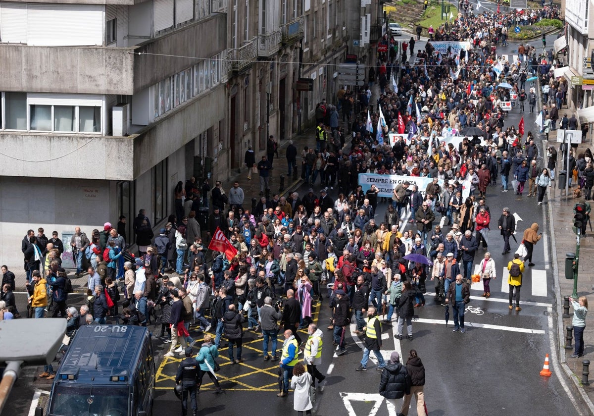 Manifestación en defensa de la lengua gallega este domingo en Santiago de Compostela